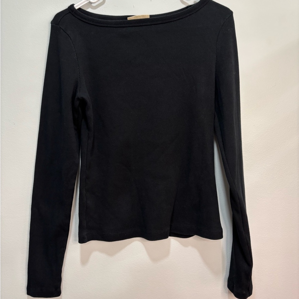Classic Black Long Sleeve Top